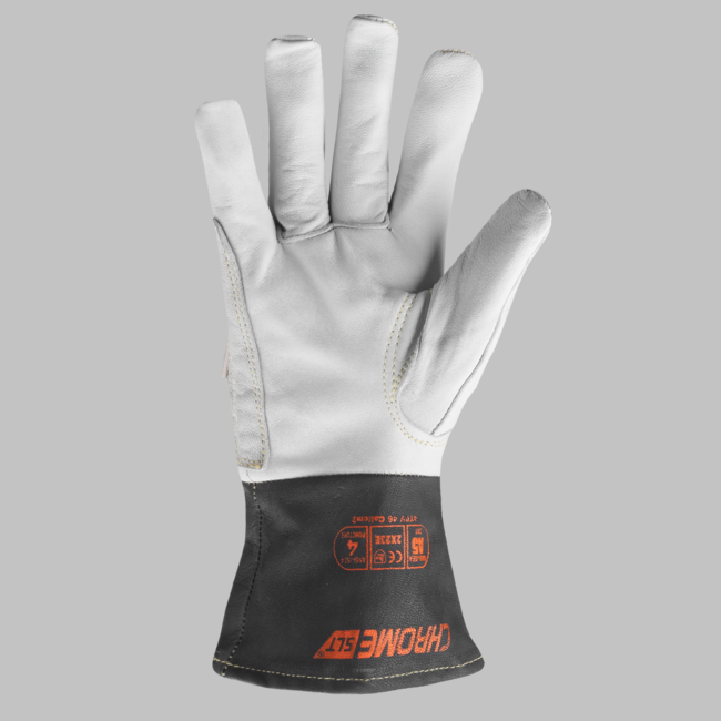 Chrome SLT 4062 Glove with Liner Extended Cuff Arc Flash HRC 4 Goat Leather A5