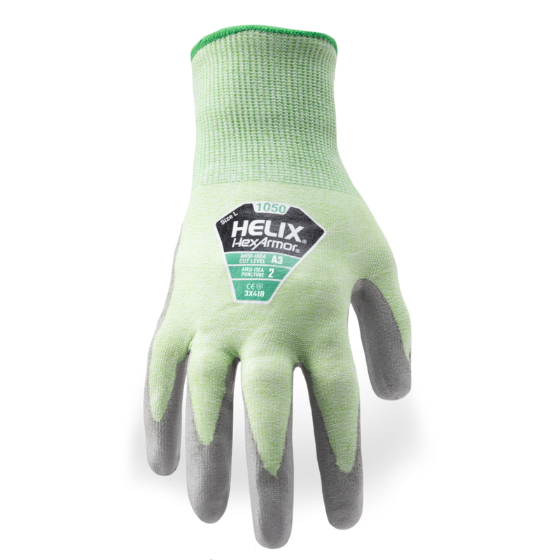 HexArmor® Helix® 1050 Cut Resistant Gloves Level A6 Sandy Nitrile