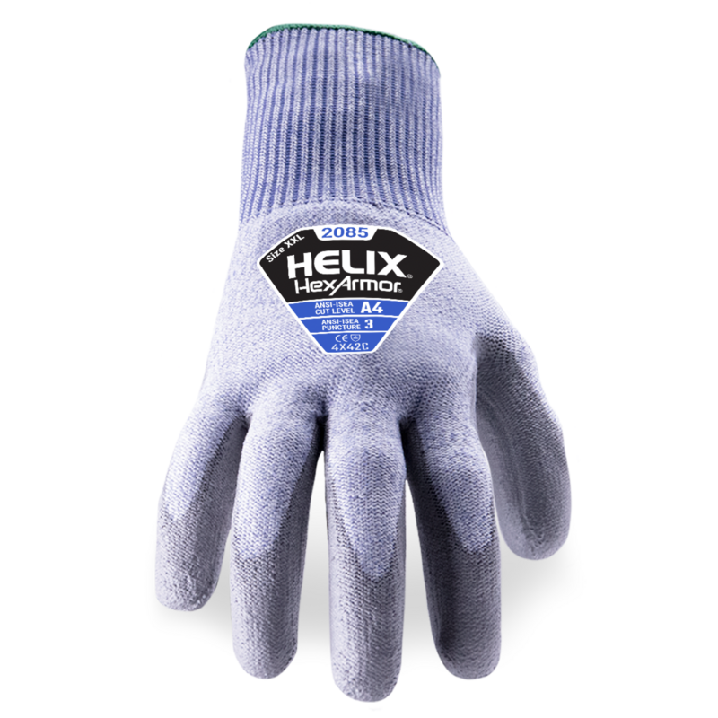HexArmor® Helix® 2085 Level A4 Cut Resistant Gloves | Highly Durable Polyurethane
