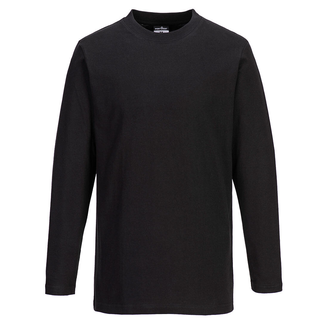Playera de Algodón de Cuello Redondo Manga Larga