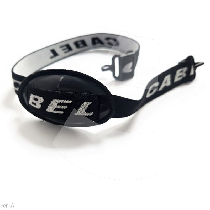 Safety chin strap with padded chin guard for helmet