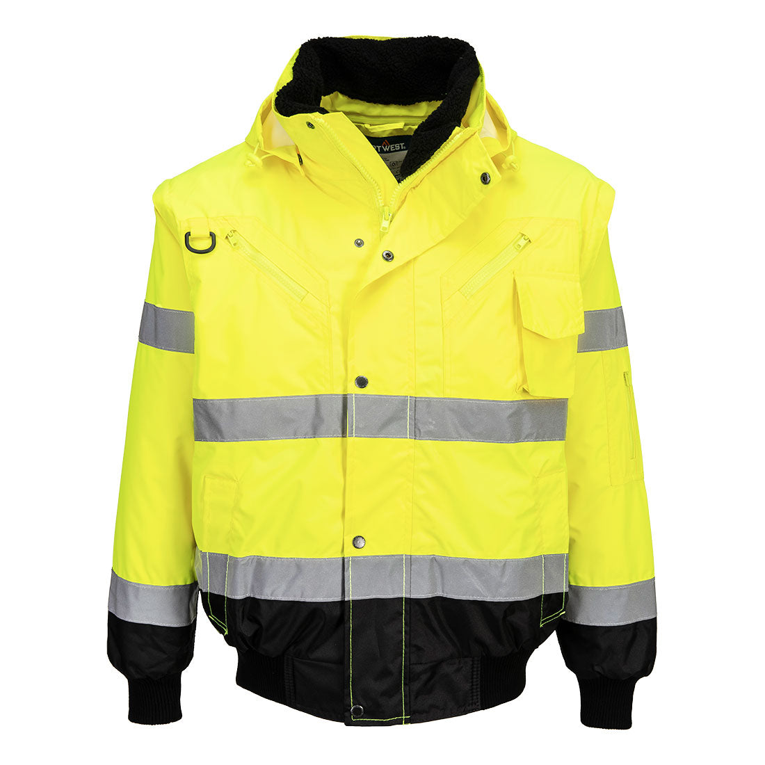 3-in-1 high-visibility contrast jacket