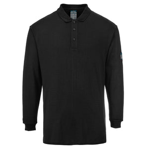 PortWest FR10 Polo Shirt | Modaflame Long Sleeve Antistatic