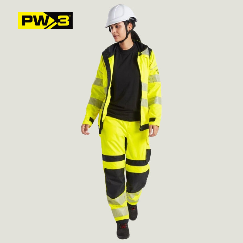 Pantalon pw3™ ignifugo antiestático para mujer de alta visibilidad clase 2