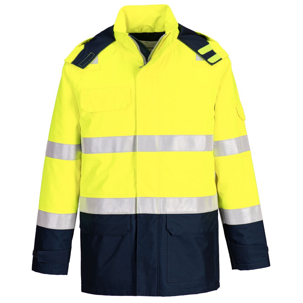 Chaqueta Ignífuga FR605 | Protección para Arco Eléctrico y Lluvia | PortWest