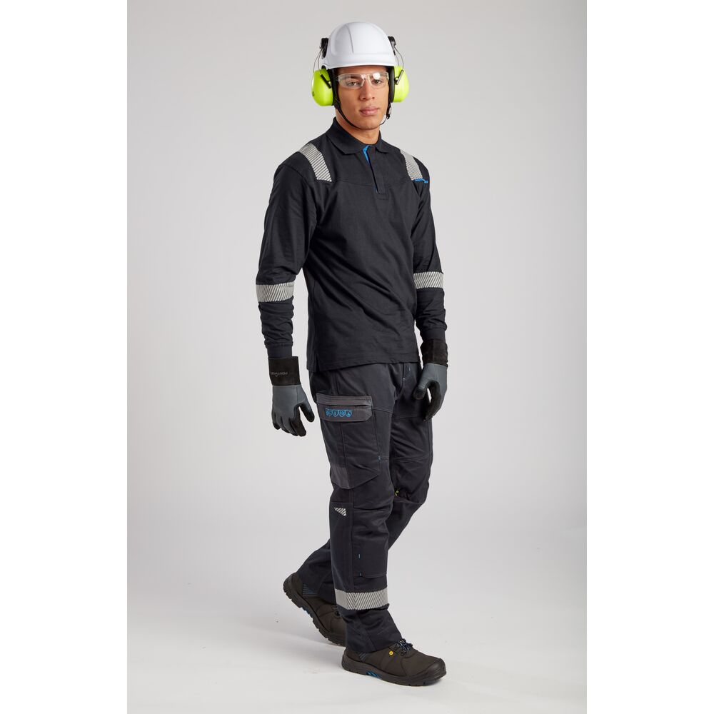 Playera Tipo Polo Ignifuga Manga Larga FR711