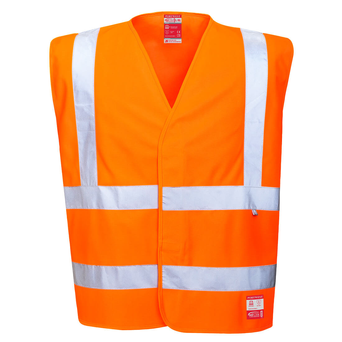 Chaleco Antiestático Ignífugo de Alta Visibilidad FR71 | Antiestatico | Portwest Bizflame