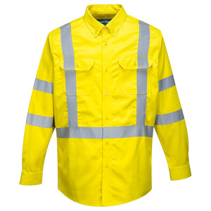 Portwest Flame Resistant Hi-Vis Shirt | 88/12 Bizflame FR95