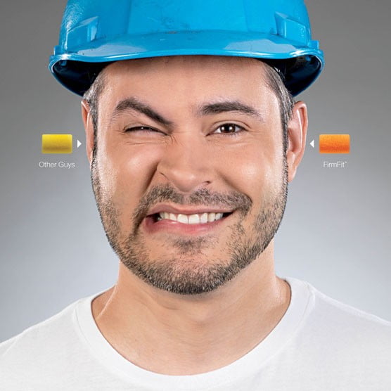 Tapones Auditivos de Seguridad FirmFit™ | NRR 30 dB |  Firmeza Suave, Confort Duradero