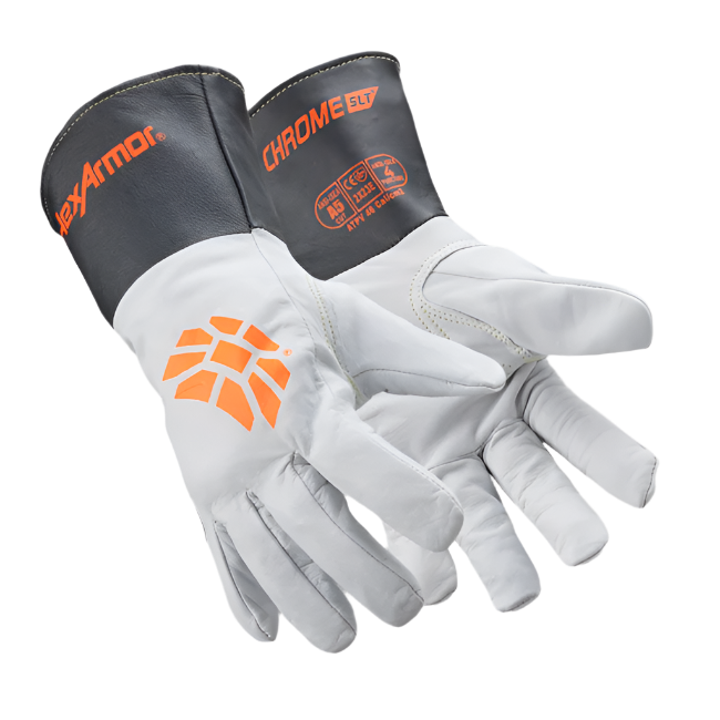 Guante Chrome SLT 4062 Con Forro Puño extendido Arc Flash HRC 4 Piel de Cabra A5