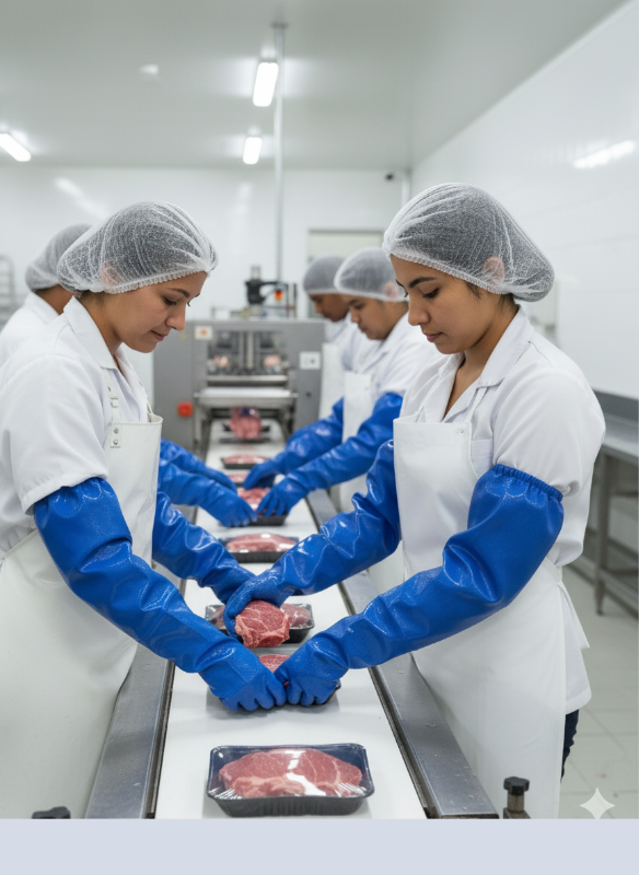 Guantes de Nitrilo para Contacto con Alimentos Aprobados por FDA | Nitri-Knit™