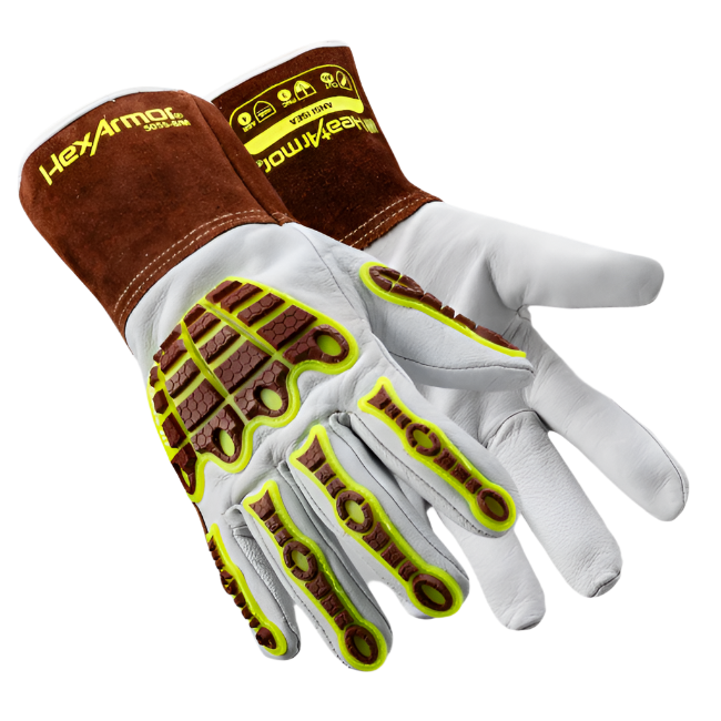 Guantes para Soldador MIG HexArmor® HeatArmor® 5055 | Contra Corte A6 y Anti flama