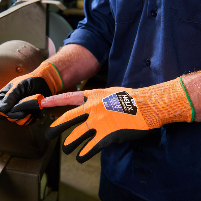 Guantes Anticorte Nivel A1 HexArmor® Helix® 1092 con Tecnología Safe Finger Release®