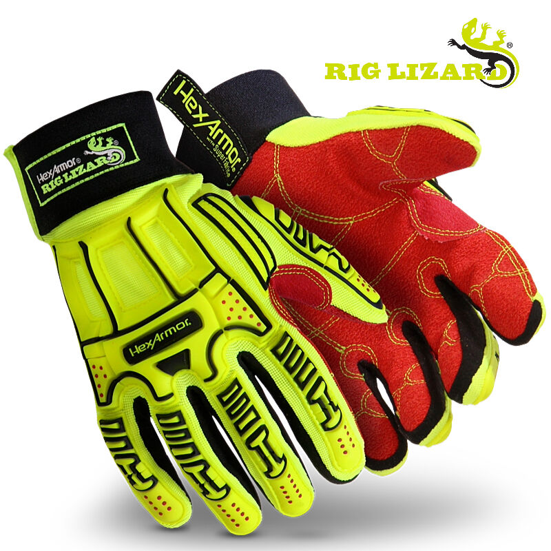 Guantes de Impacto HexArmor Rig Lizard® 2025X | Corte A6 y Agarre SuperFabric® TP-X+®