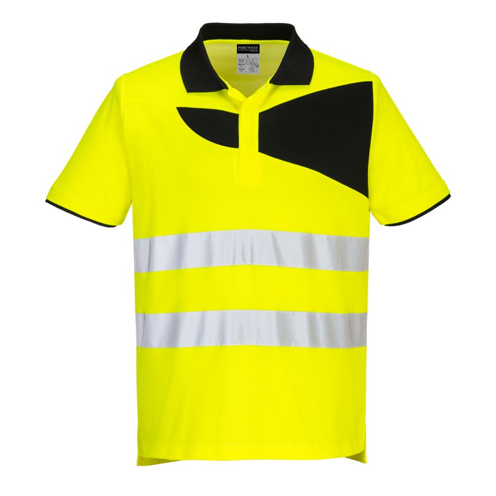 Camiseta Polo manga corta de alta visibilidad