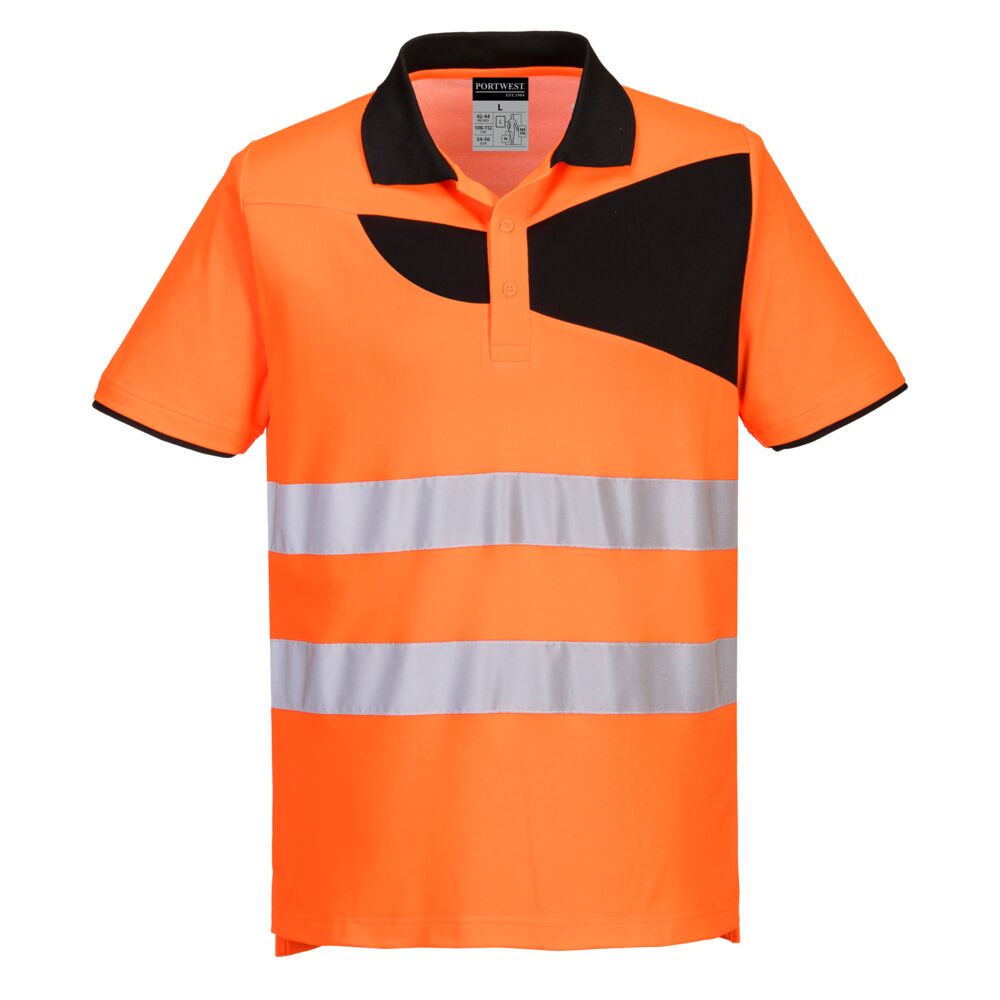 Camiseta Polo manga corta de alta visibilidad
