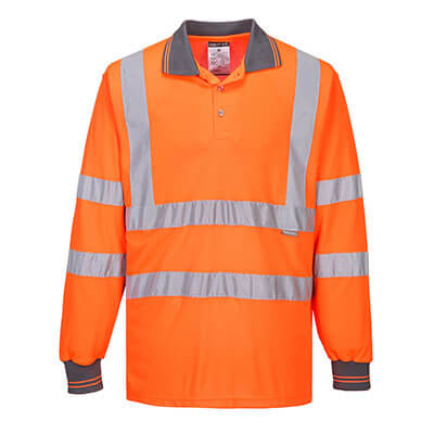 High Visibility Long Sleeve Polo Shirt with Maximum Breathability