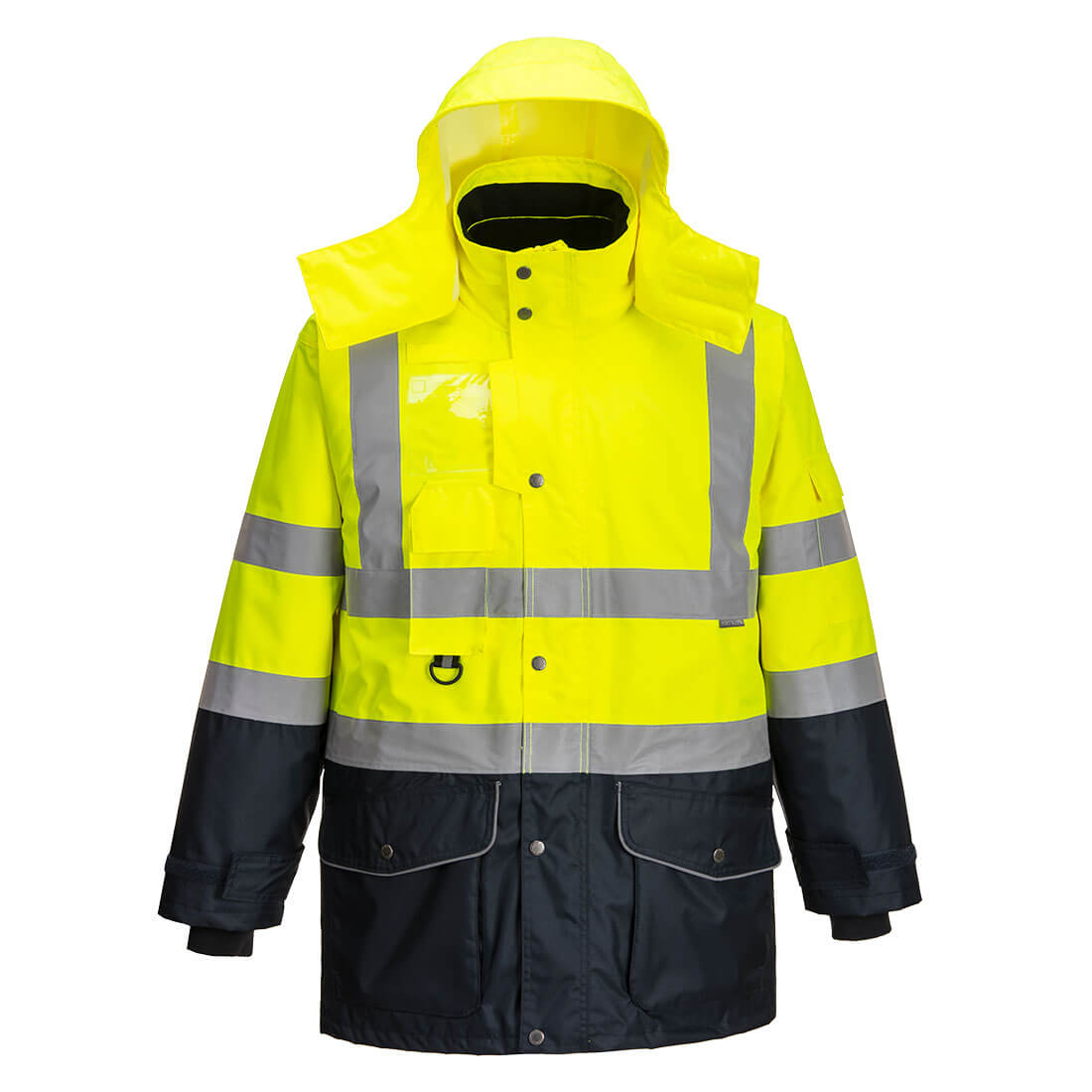 Chamarra de Seguridad 7 en 1 | Impermeable, Transpirable y Multiusos | S426 Contrast