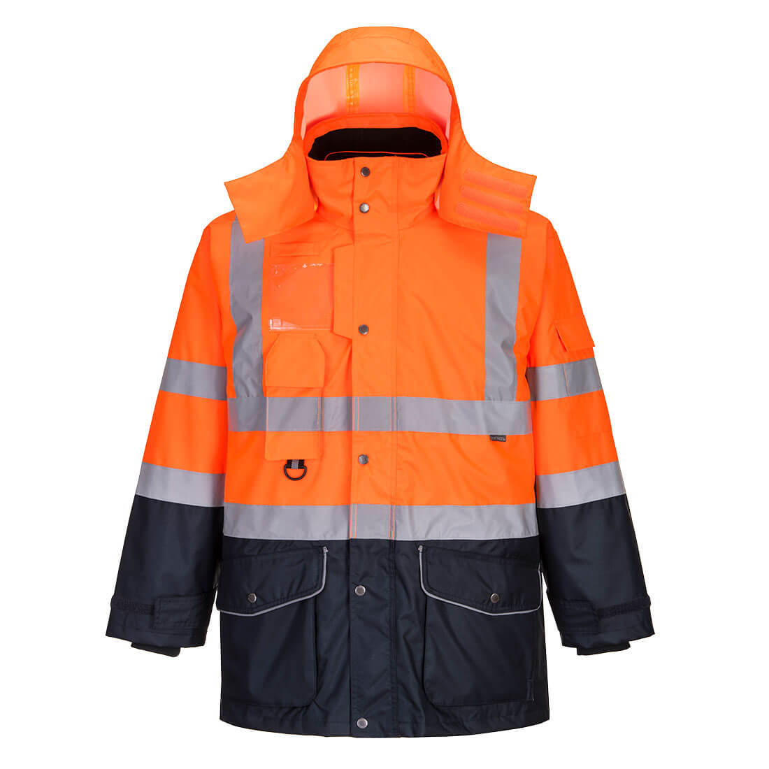 Chamarra de Seguridad 7 en 1 | Impermeable, Transpirable y Multiusos | S426 Contrast