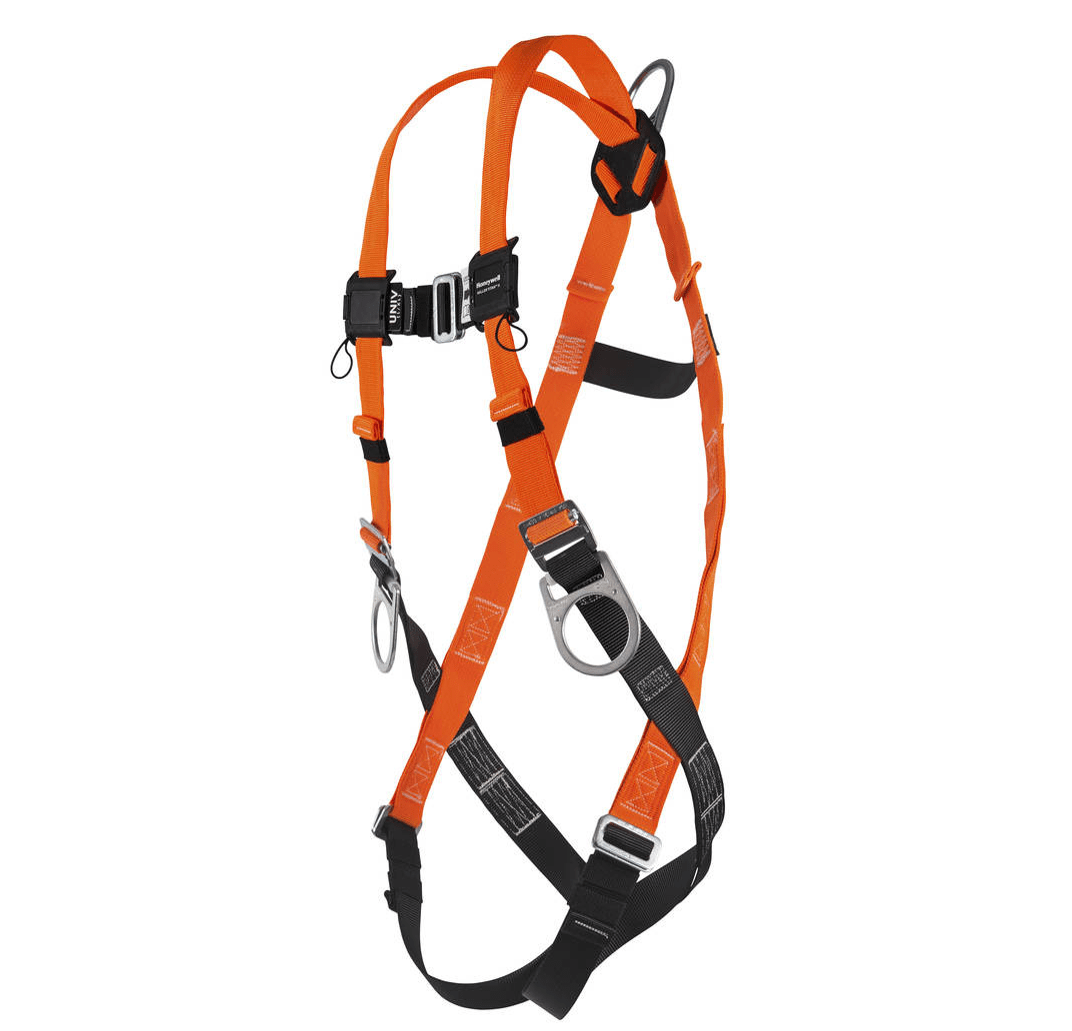 Parachutist Type Safety Harness With 3 Rings