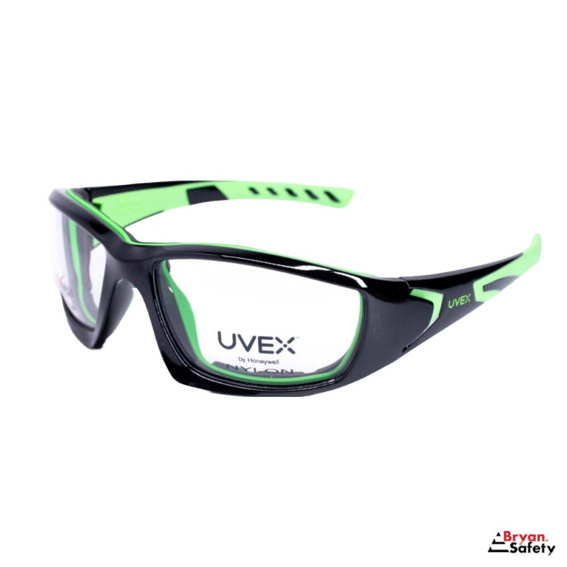 UVEX RX Black Green SW12 Safety Glasses