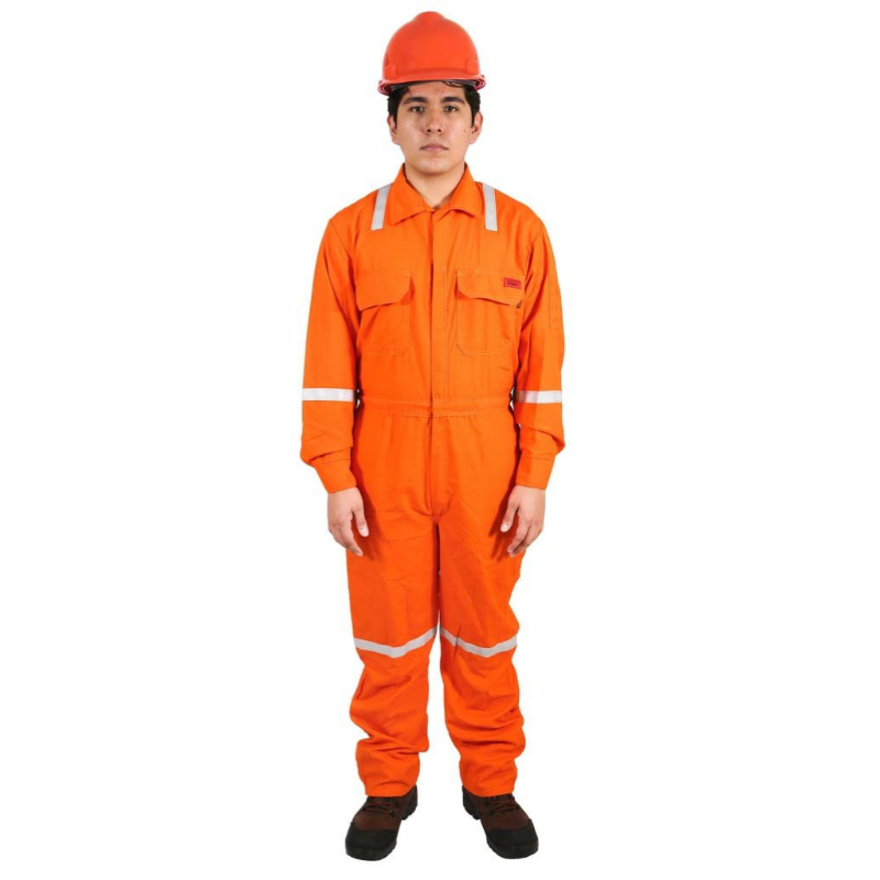Overol nomex 4.5 oz retardante al fuego color naranja - - Texin- Bryan Safety Mexico